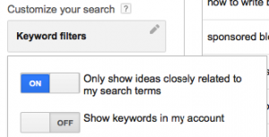 Narrow Keyword Research